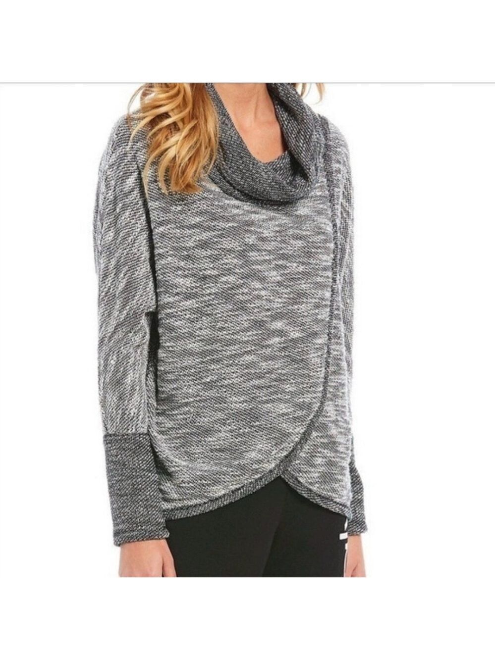 Calvin Klein Performance Women’s Gray Sweater Pullover Cowl Neck Size: Large